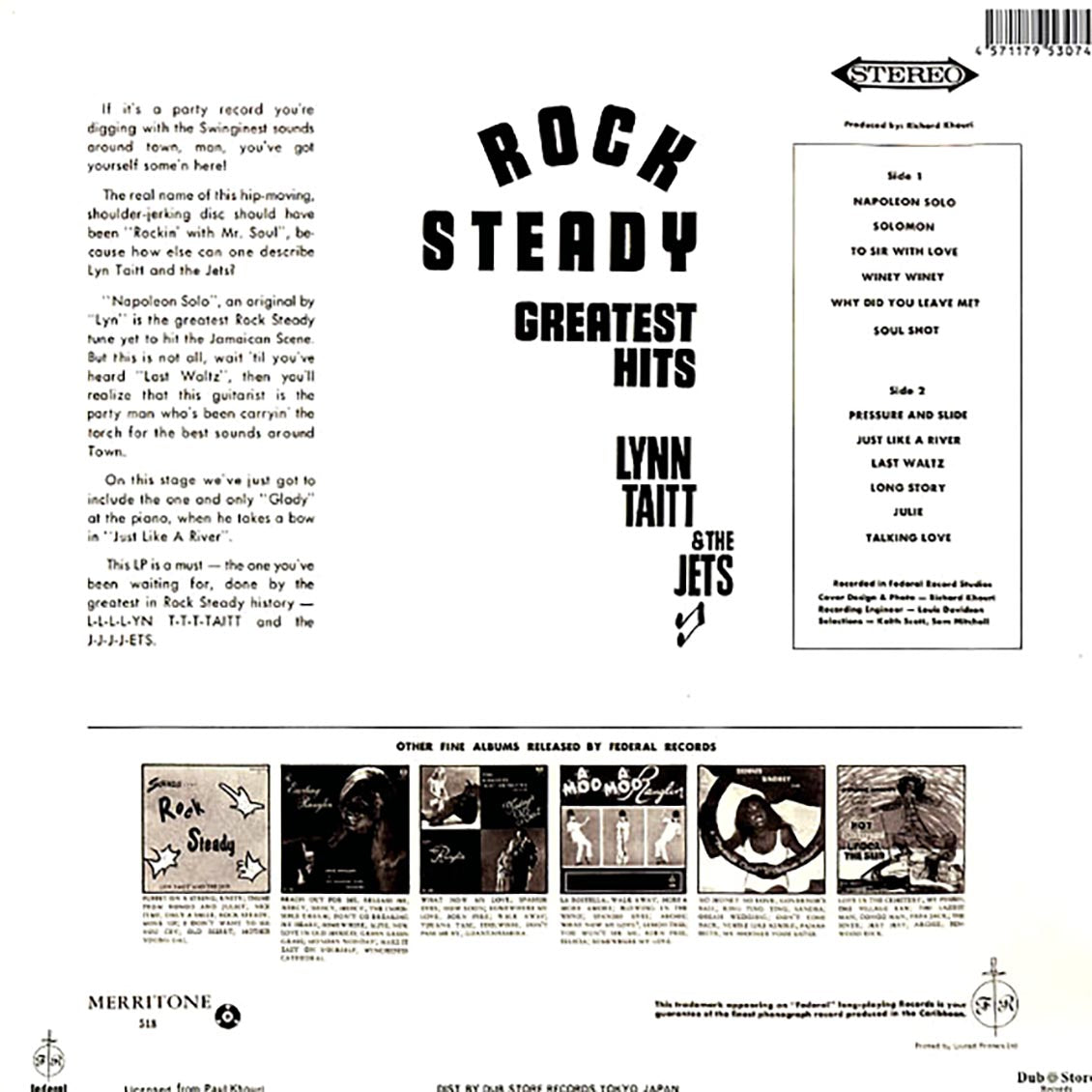 Lynn Taitt & The Jets - Rock Steady: Greatest Hits