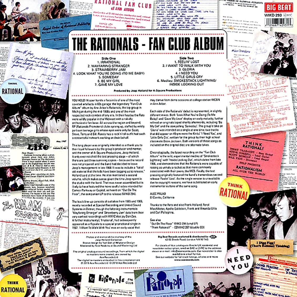 The Rationals - Fan Club Album