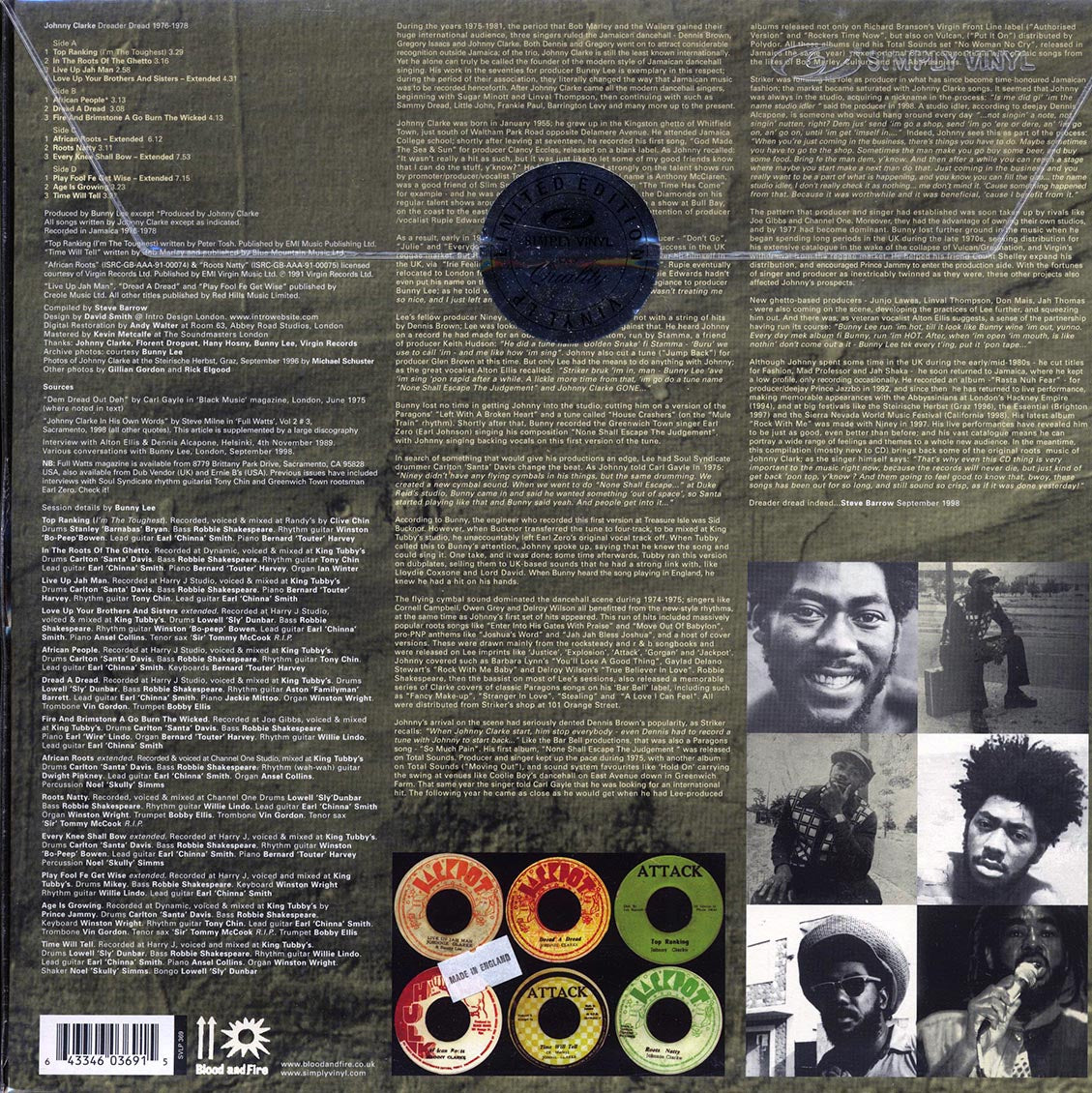 Johnny Clarke - Dreader Dread