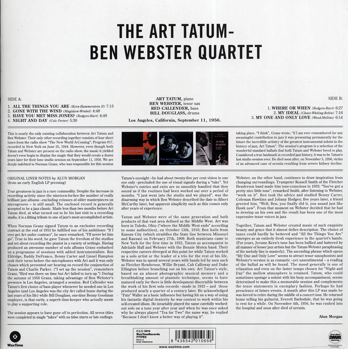 Art Tatum, Ben Webster - Art Tatum-Ben Webster Quartet
