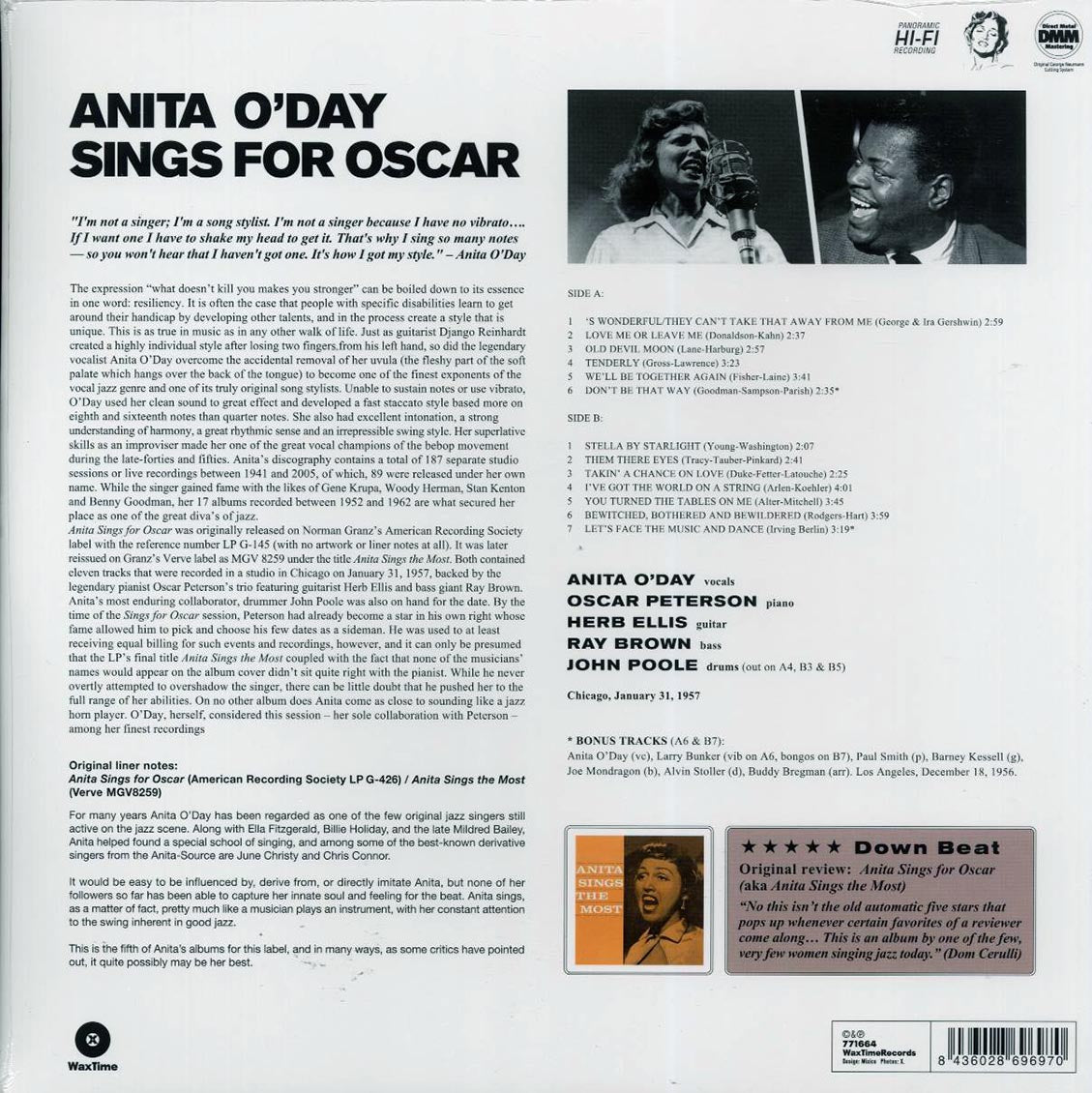 Anita O'Day, Oscar Peterson - Anita Sings For Oscar