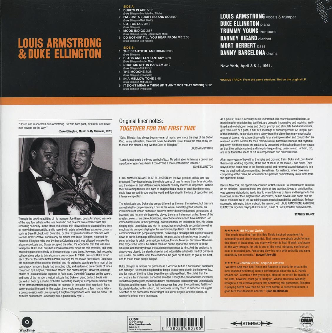 Louis Armstrong, Duke Ellington - Louis Armstrong & Duke Ellington: The Great Summit