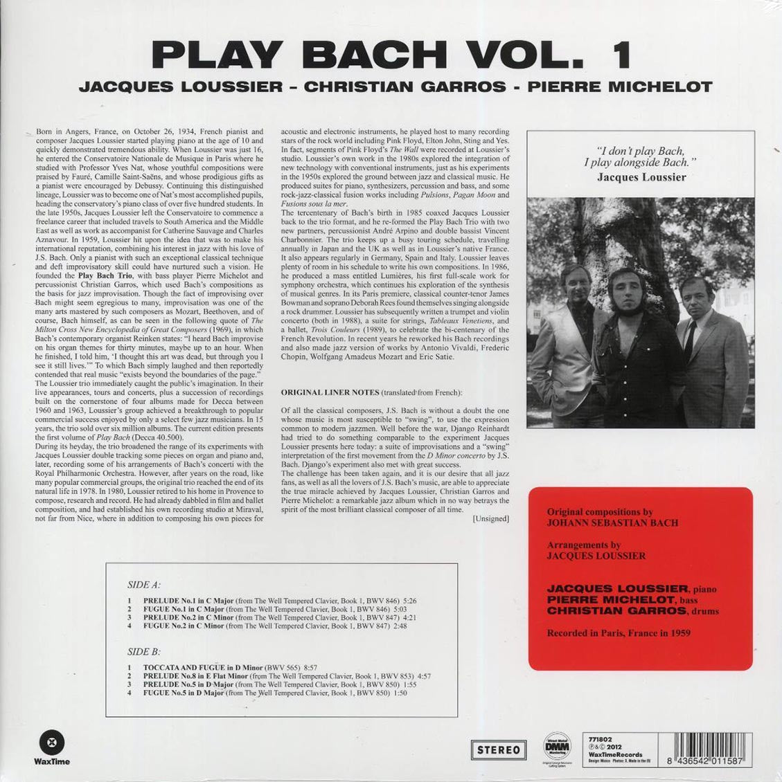 Jacques Loussier - Play Bach No. 1