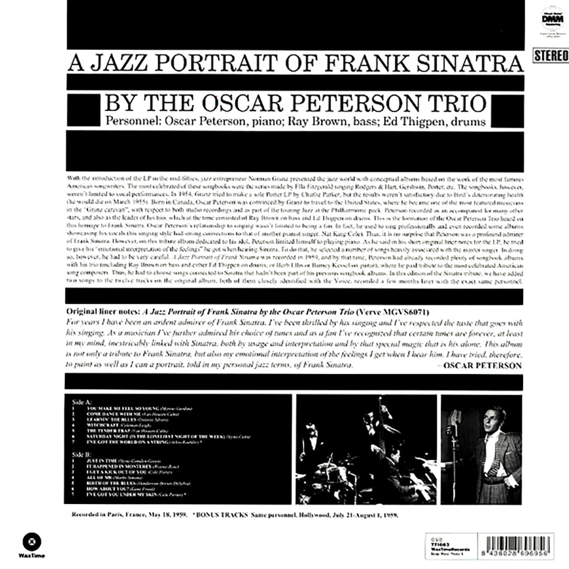 Oscar Peterson Trio - A Jazz Portrait Of Frank Sinatra By Oscar Peterson Trio