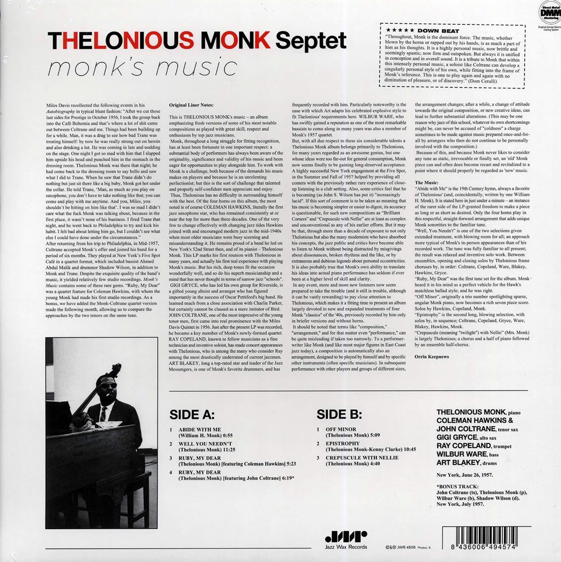 Thelonious Monk Septet - Monk's Music