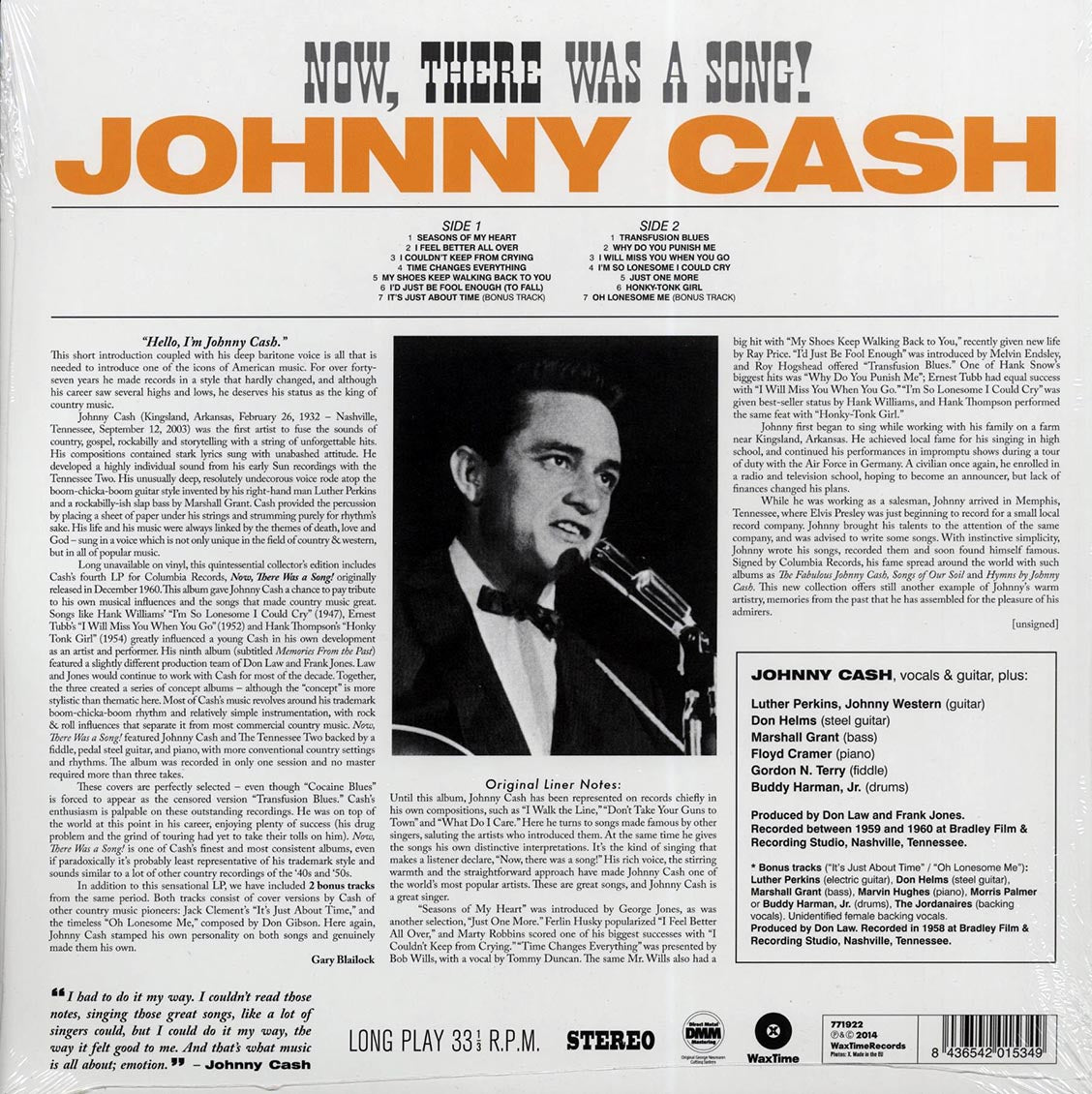 Johnny Cash - Now, There Was A Song!