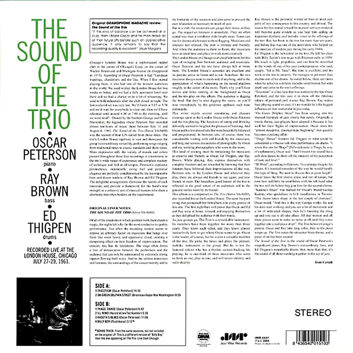 Oscar Peterson Trio - The Sound Of The Trio