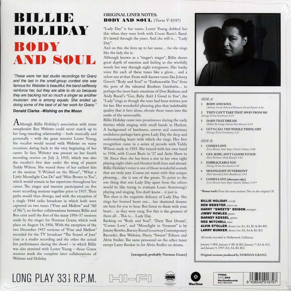 Billie Holiday - Body And Soul