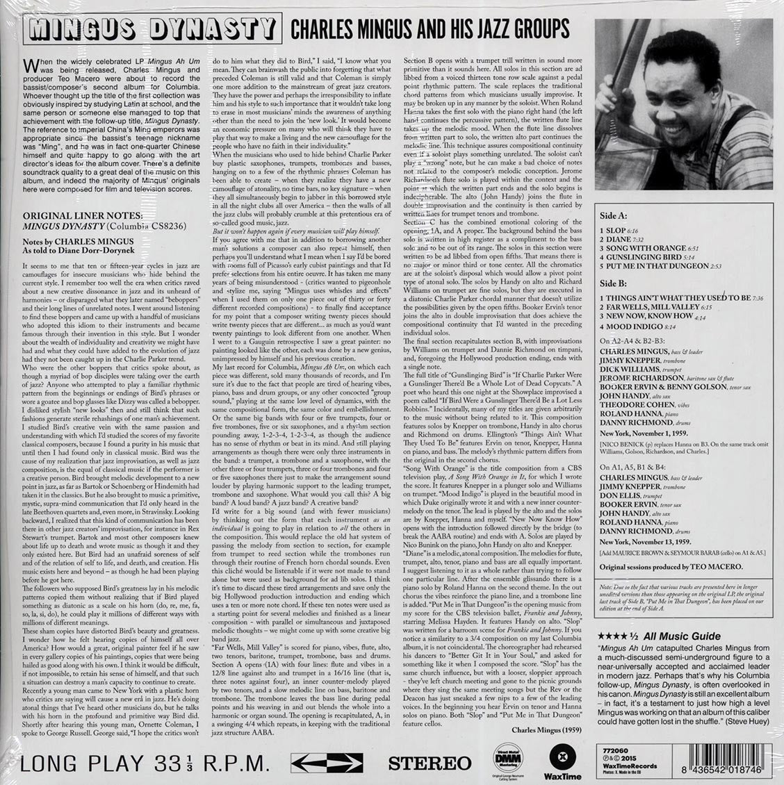 Charles Mingus & His Jazz Groups - Mingus Dynasty