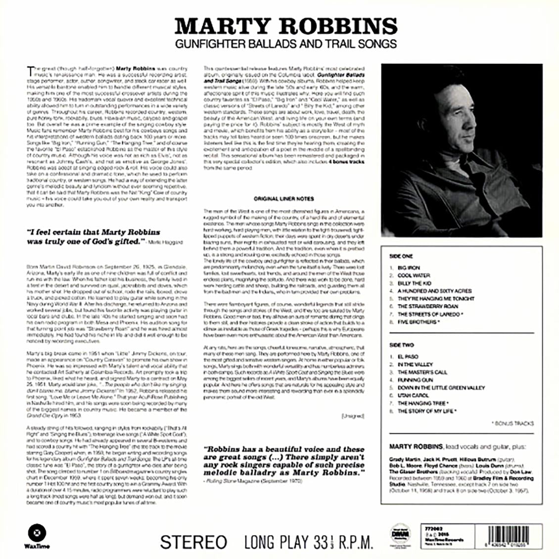Marty Robbins - Gunfighter Ballads And Trail Songs