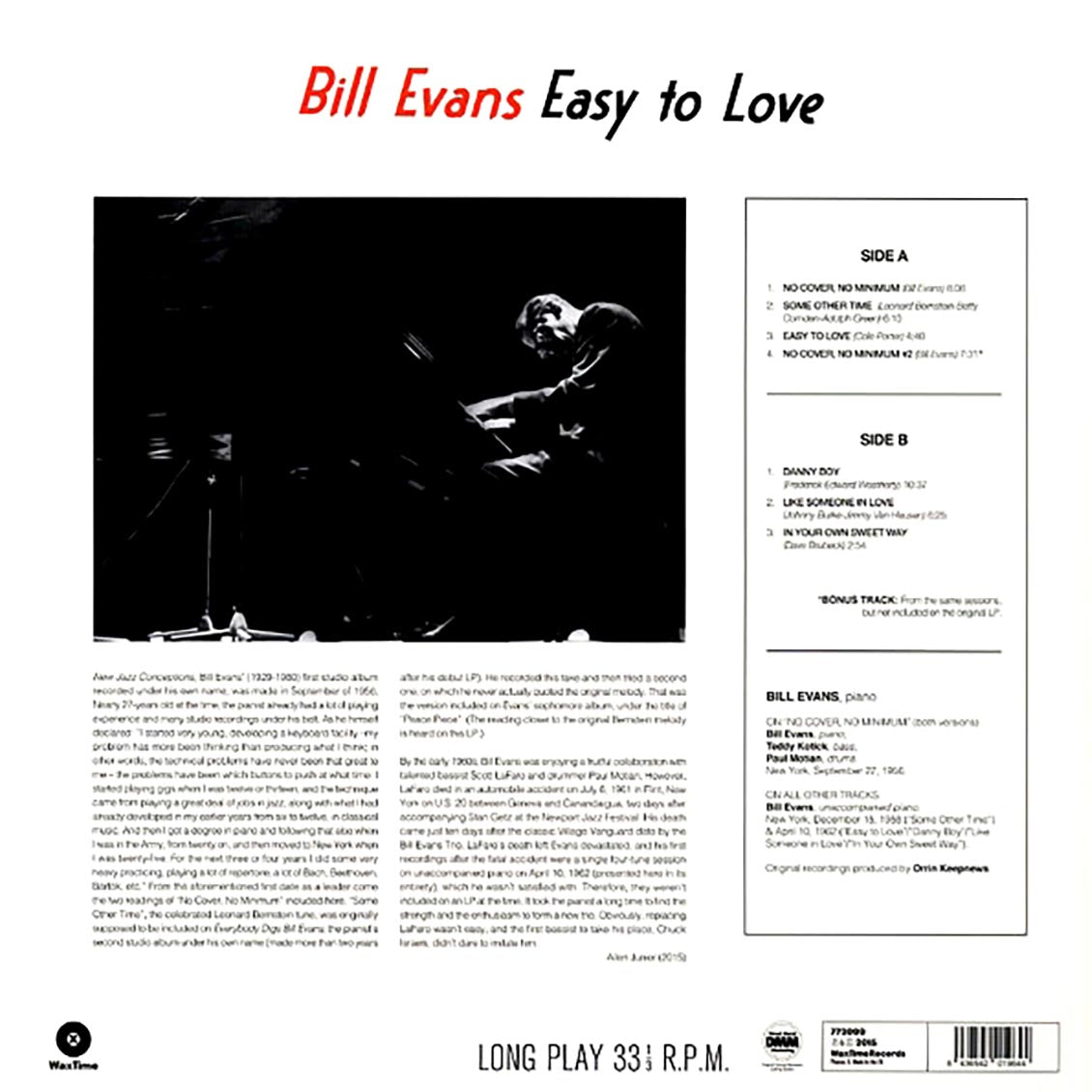 Bill Evans - Easy To Love