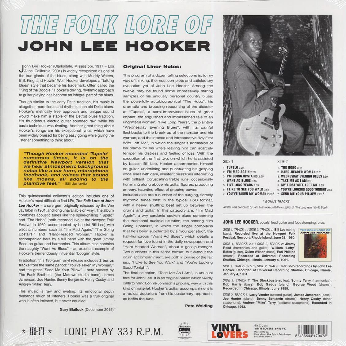 John Lee Hooker - The Folk Lore Of John Lee Hooker
