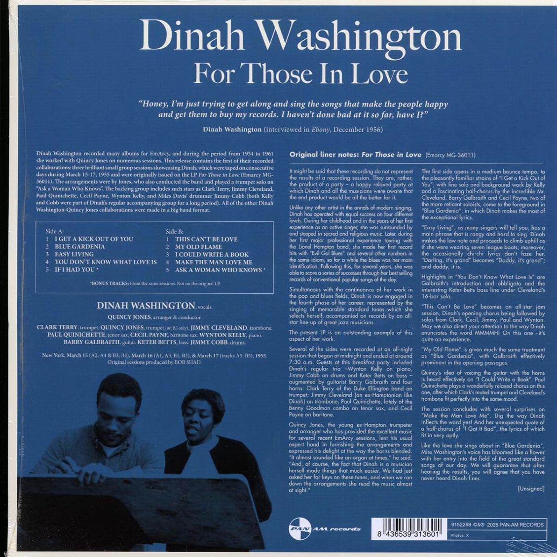 Dinah Washington - For Those In Love
