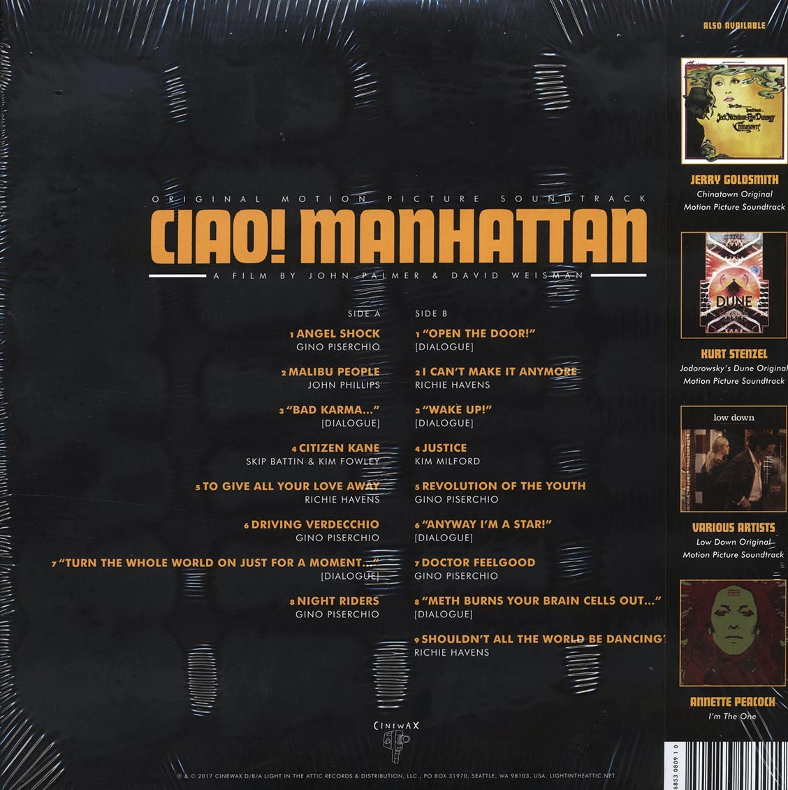 Edie Sedgwick, Gino Piserchio, John Phillips, Etc. - Ciao! Manhattan Original Motion Picture Soundtrack