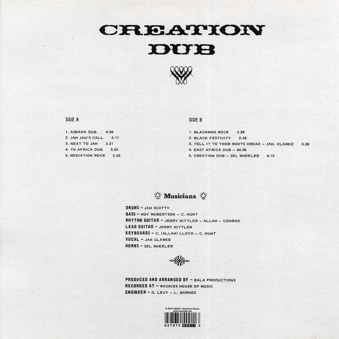 Wackie's - Creation Dub