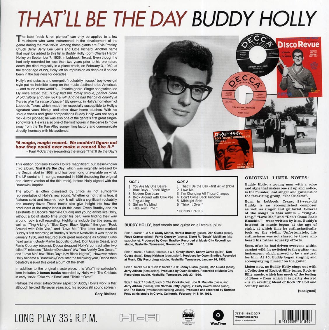Buddy Holly - That'll Be The Day
