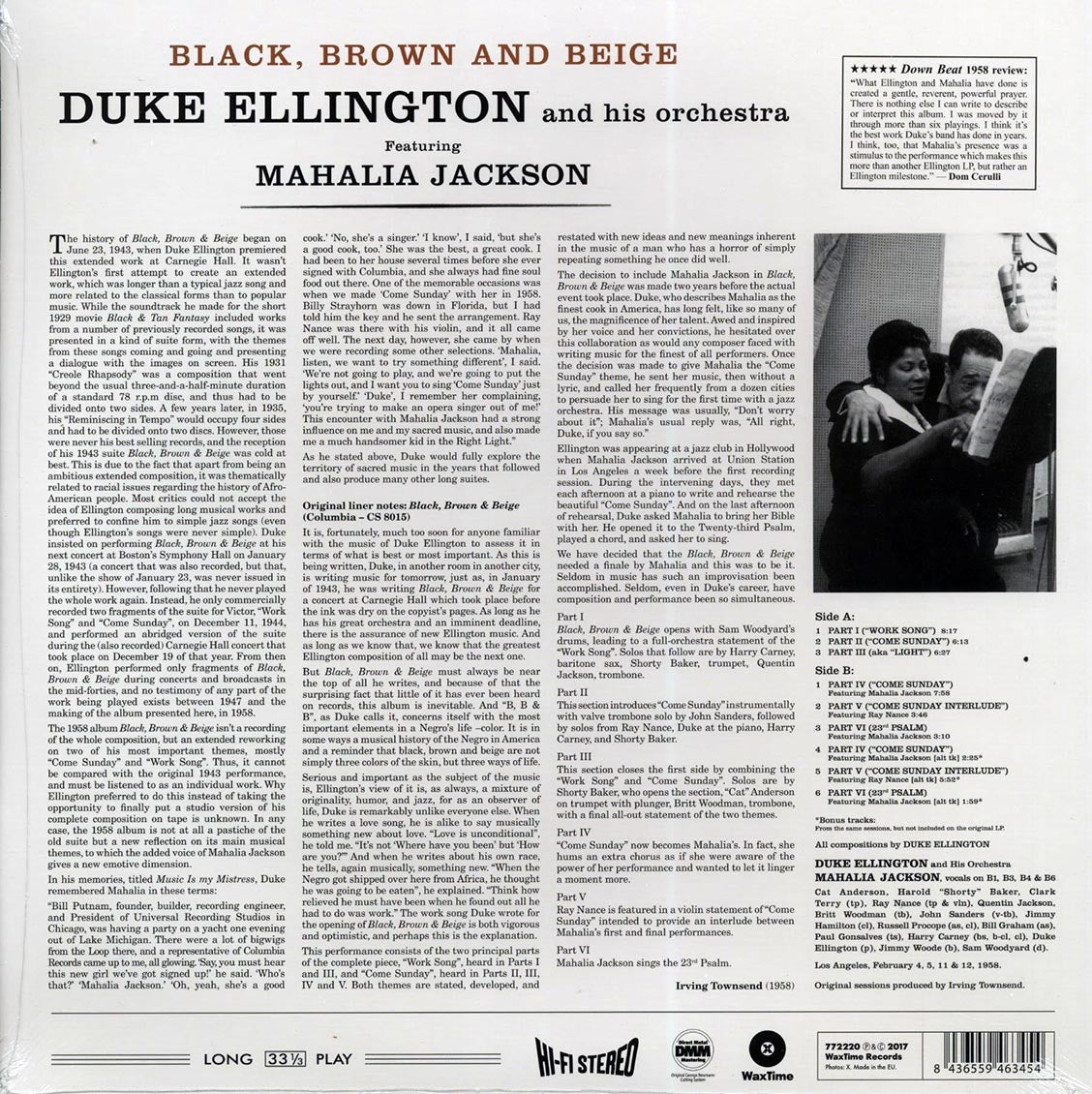 Duke Ellington & His Orchestra, Mahalia Jackson - Black, Brown And Beige