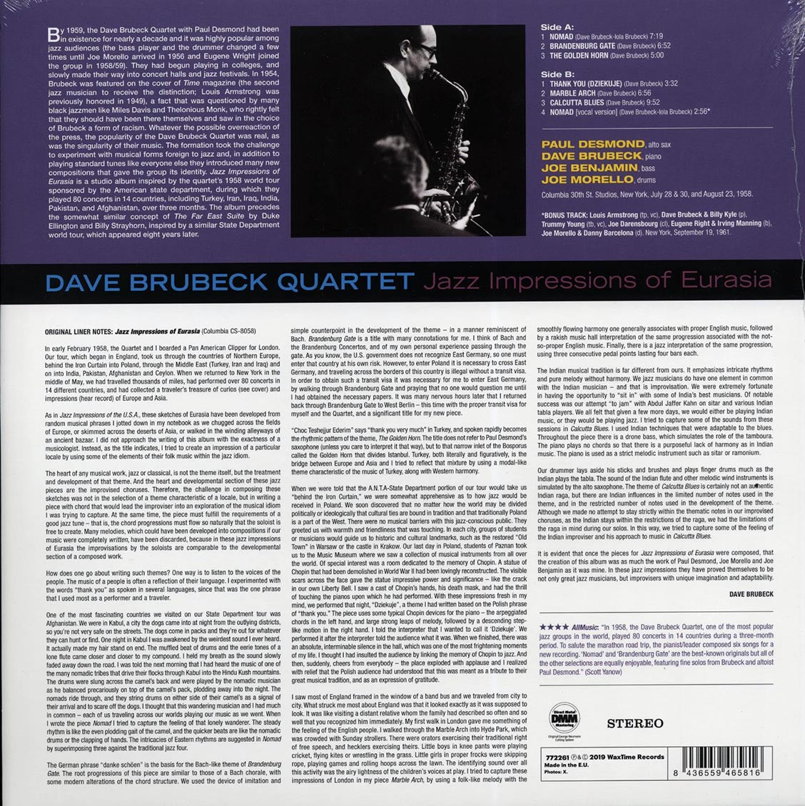 Dave Brubeck Quartet - Jazz Impressions Of Eurasia