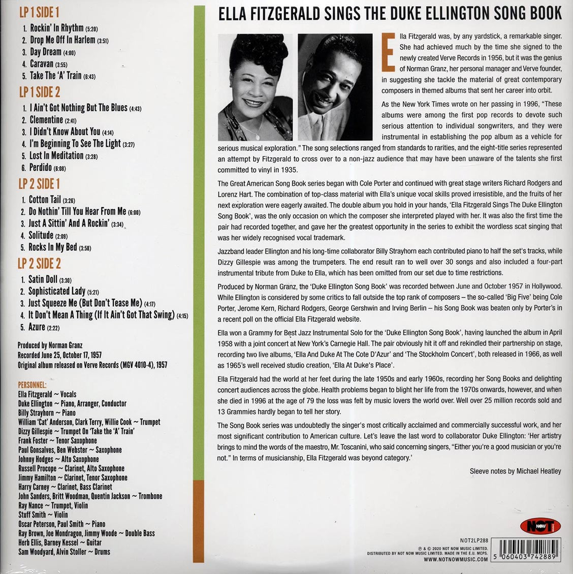 Ella Fitzgerald - Ella Fitzgerald Sings The Duke Ellington Songbook