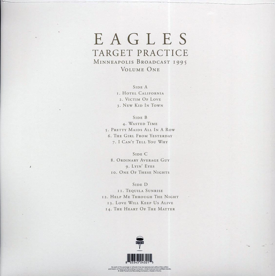 Eagles - Target Practice Volume 1: Minneapolis Broadcast 1995