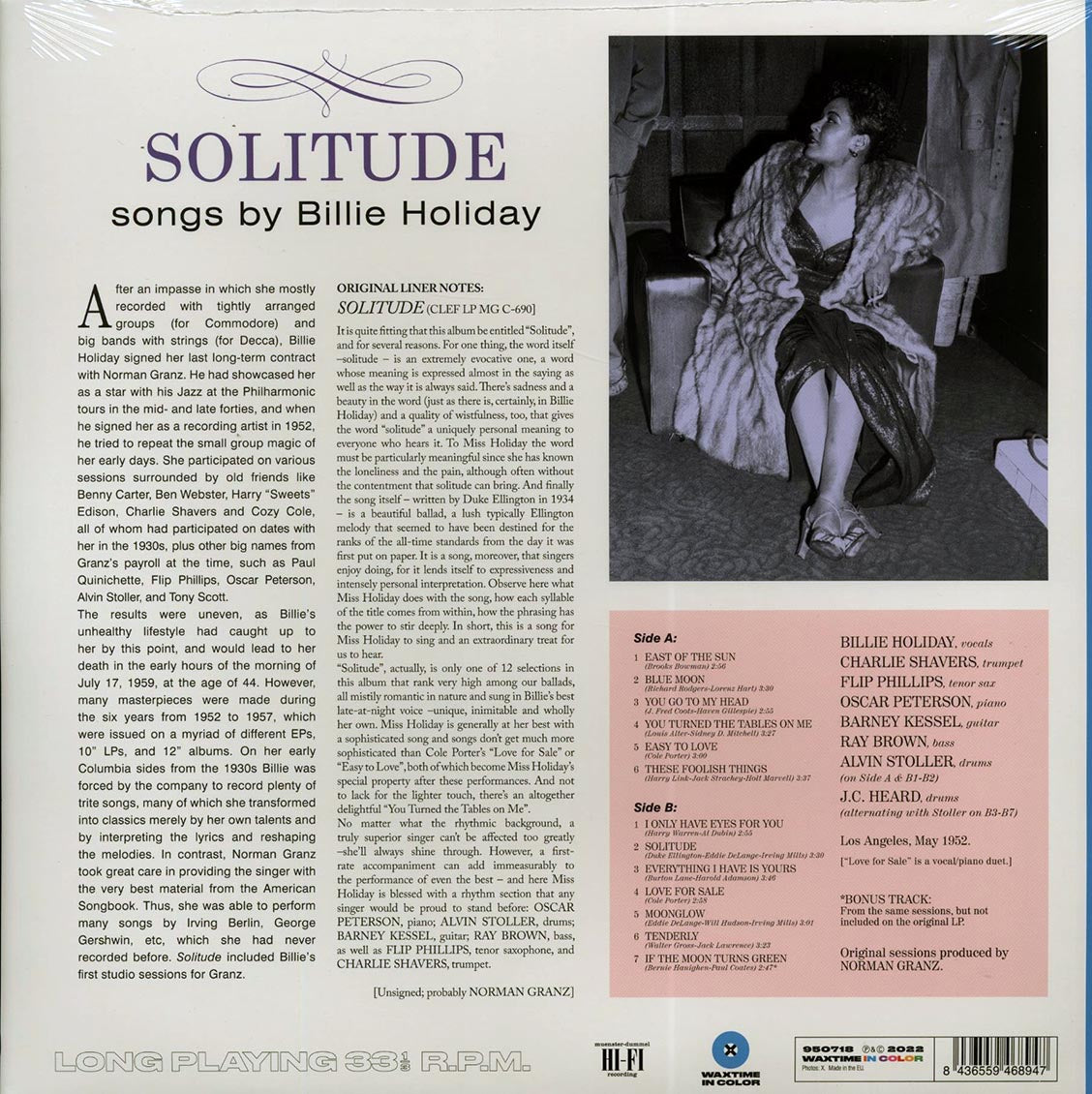 Billie Holiday - Solitude
