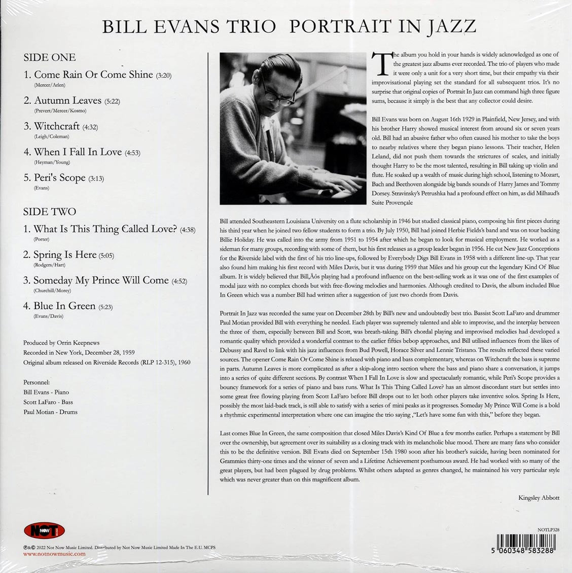 Bill Evans Trio - Portrait In Jazz