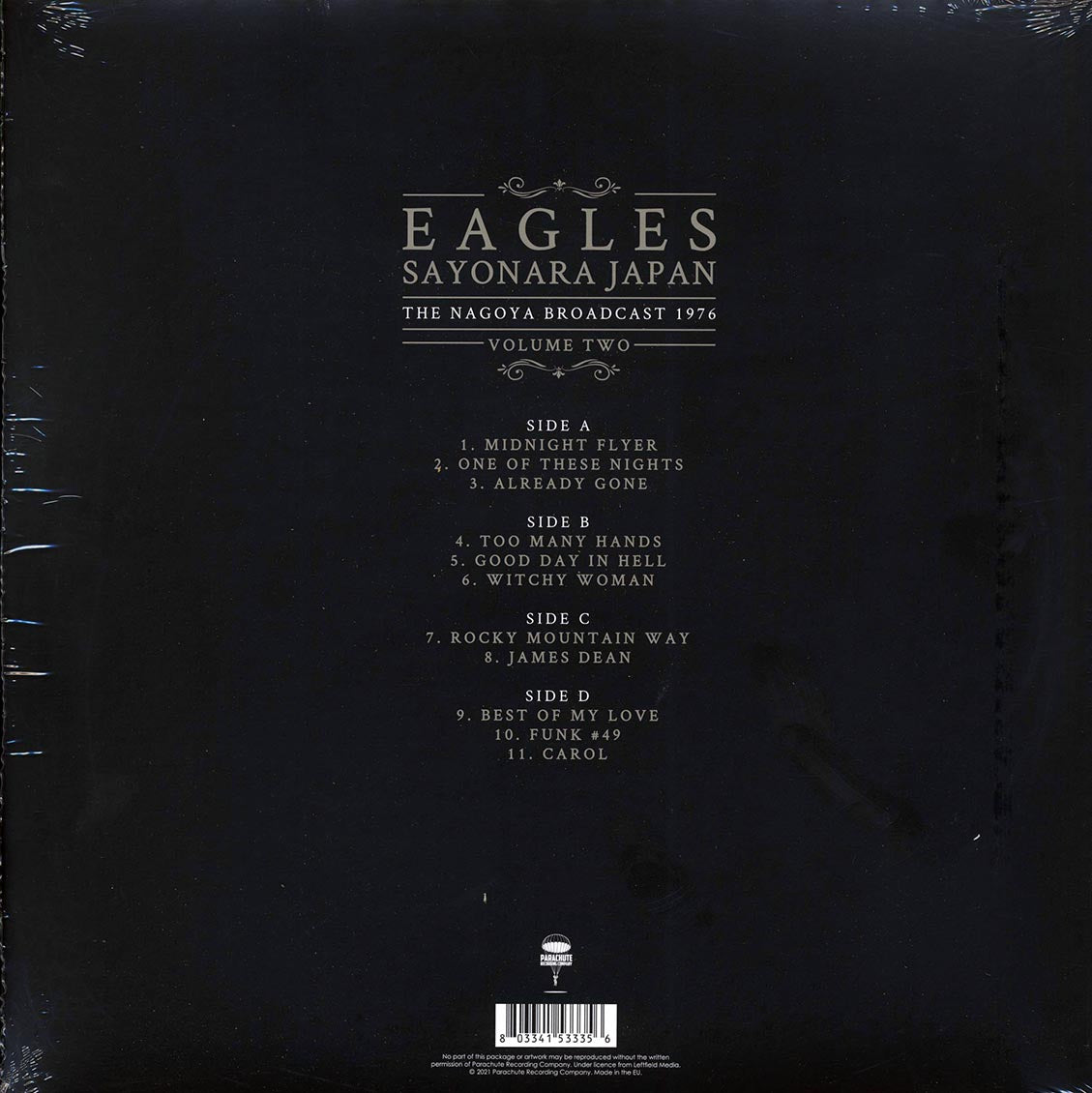 Eagles - Sayonara Japan Volume 2: The Nagoya Broadcast 1976