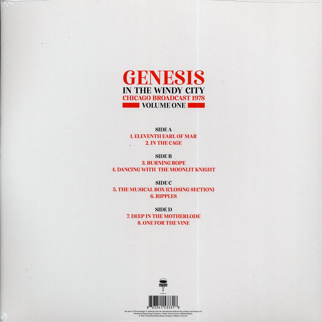 Genesis - In The Windy City Volume 1: Chicago Broadcast 1978