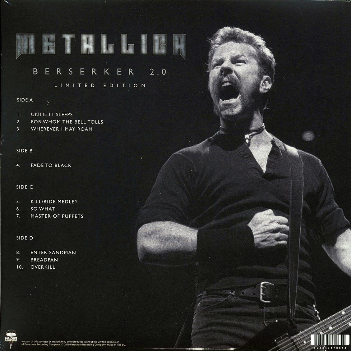 Metallica - Berserker 2.0 Copenhagen, Denmark, 27th November 1996