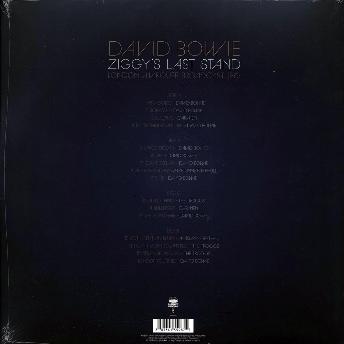 David Bowie - Ziggy's Last Stand: London Marquee Broadcast 1973