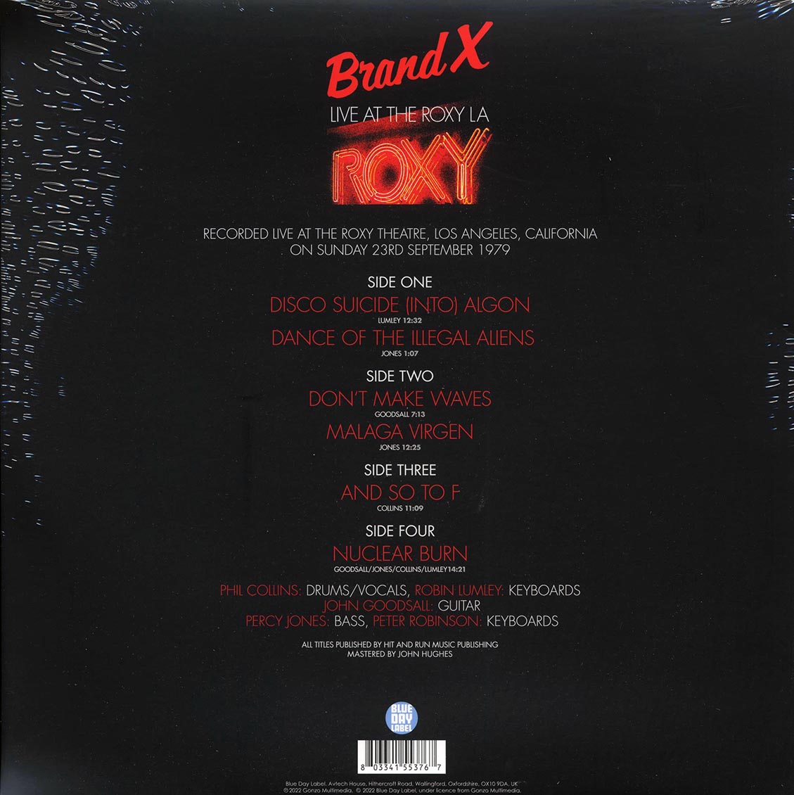Brand X - Live At The Roxy LA 23rd September 1979