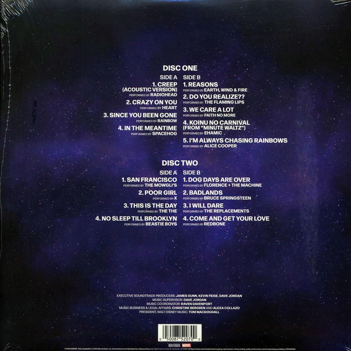 Radiohead, The Beastie Boys, Heart, The Replacements, Florence & The Machine, Etc. - Guardians Of The Galaxy Volume 3
