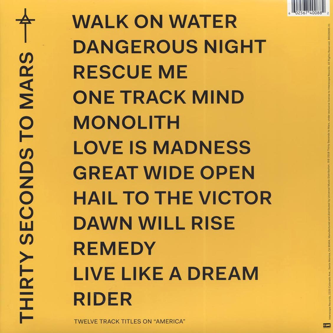 Thirty Seconds To Mars - America