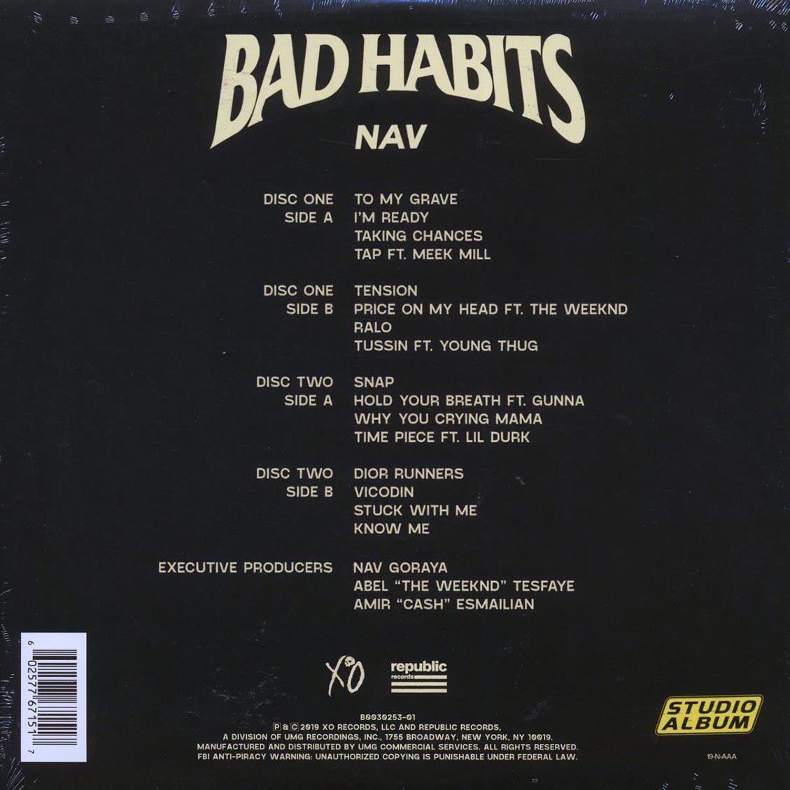 NAV - Bad Habits