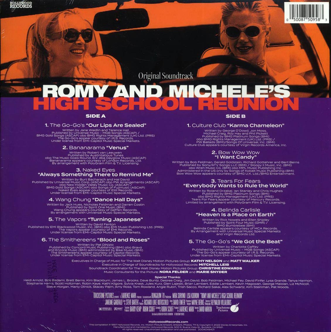 Bananarama, Wang Chung, Culture Club, The Go-Go's, Belinda Carlisle, Etc. - Romy And Michele's High School Reunion: Original Soundtrack