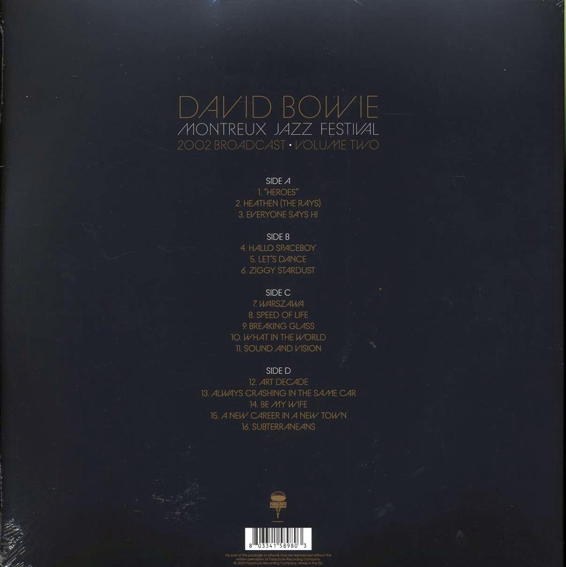 David Bowie - Montreux Jazz Festival Volume 2: 2002 Broadcast