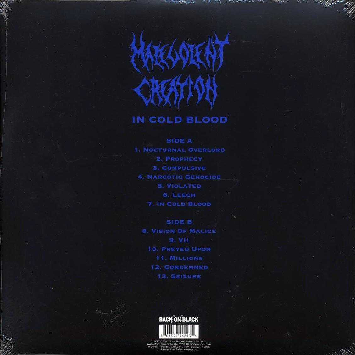 Malevolent Creation - In Cold Blood