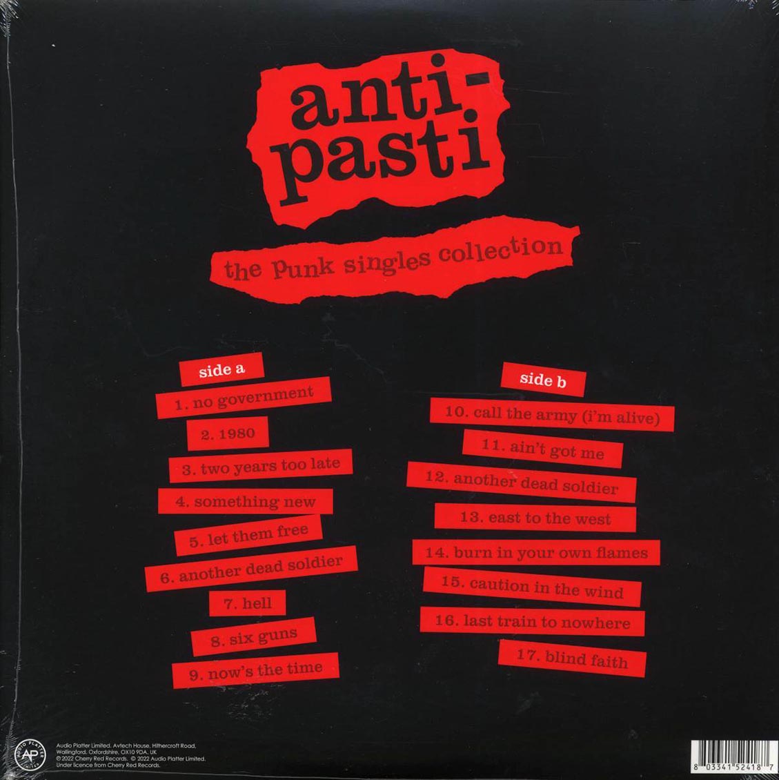 Anti-Pasti - The Punk Singles Collection