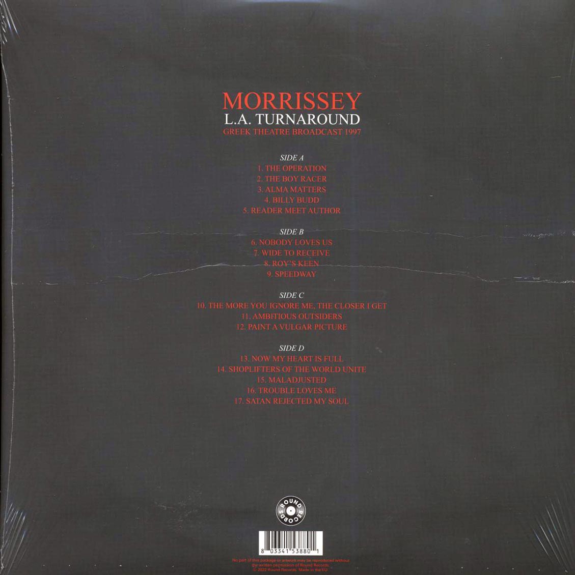 Morrissey - LA Turnaround: Greek Theatre Broadcast 1997