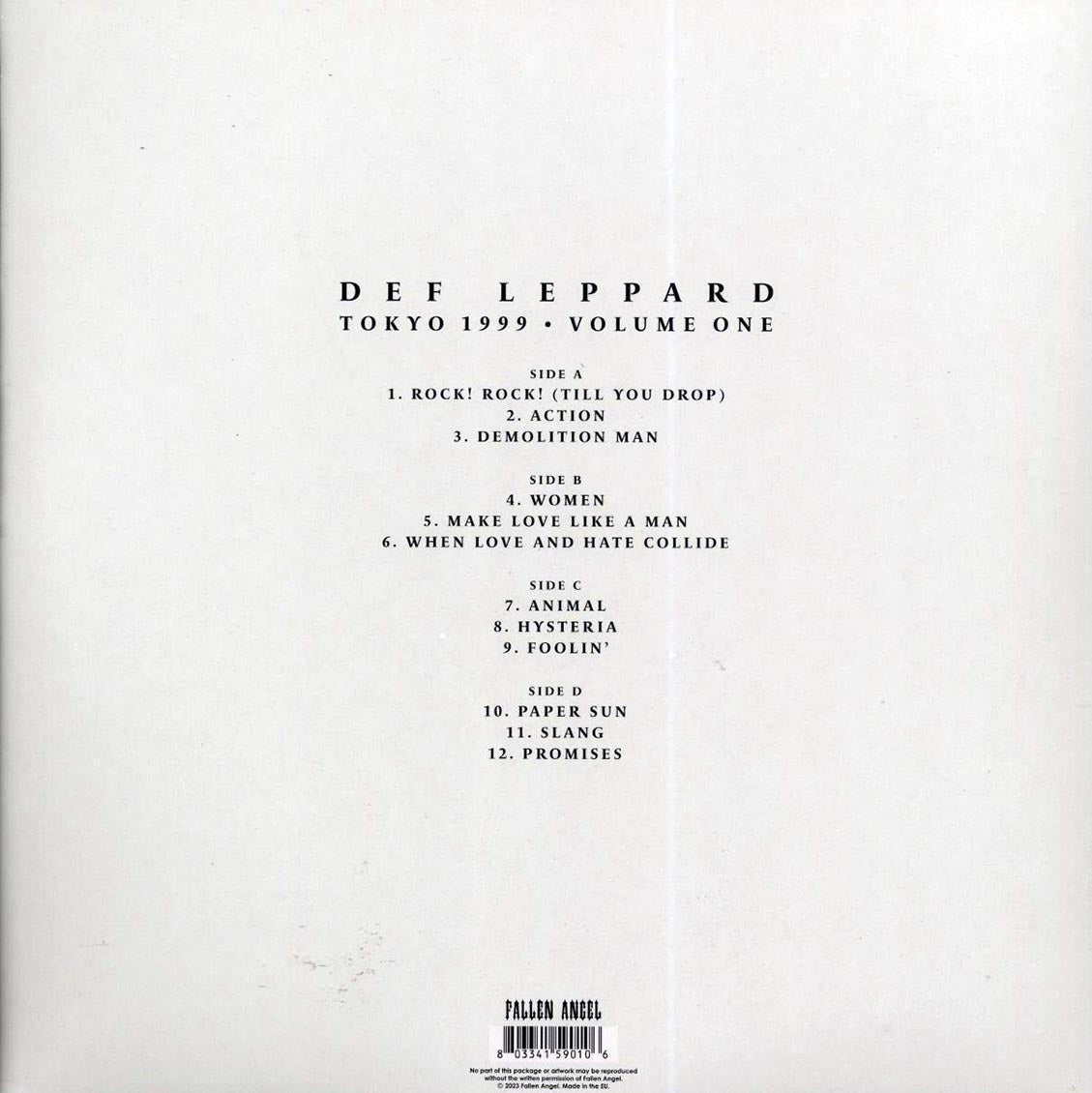 Def Leppard - Tokyo 1999 Volume 1