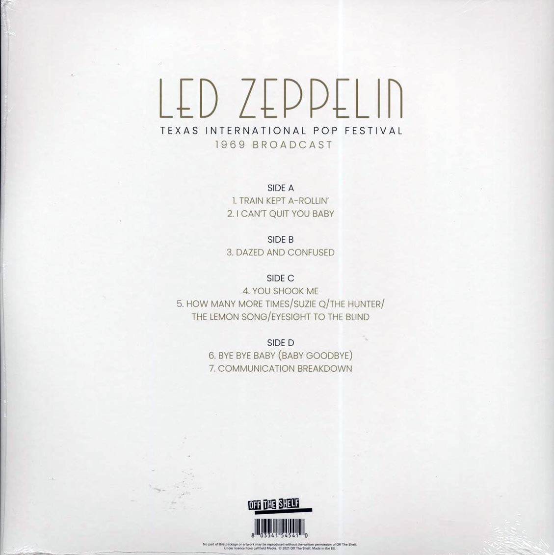 Led Zeppelin - Texas International Pop Festival