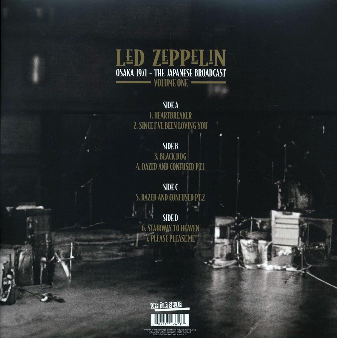 Led Zeppelin - Osaka 1971 Volume 1: The Japanese Broadcast