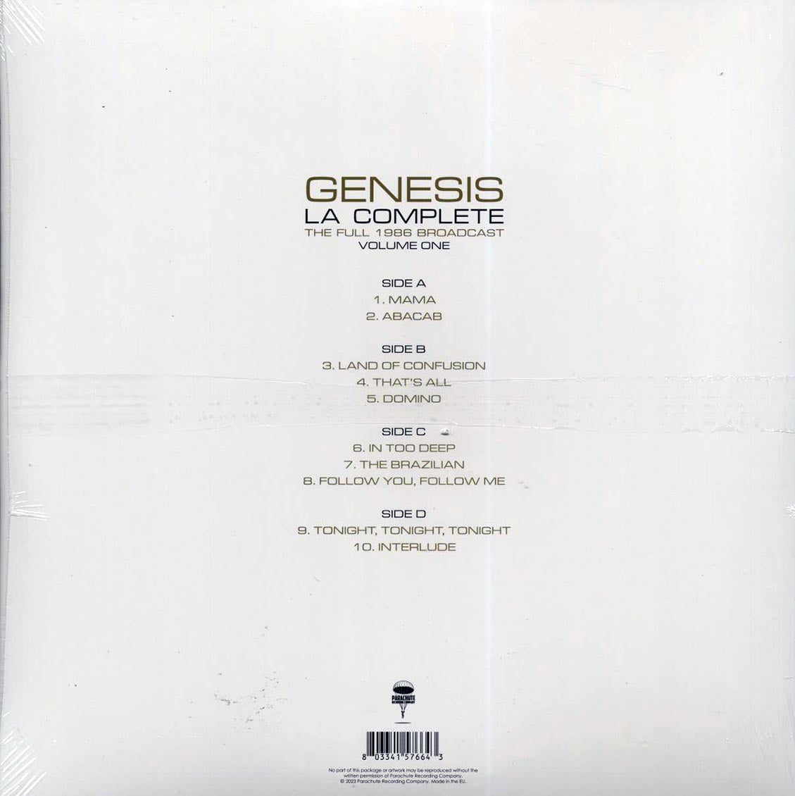 Genesis - LA Complete Volume 1: The Full 1986 Broadcast