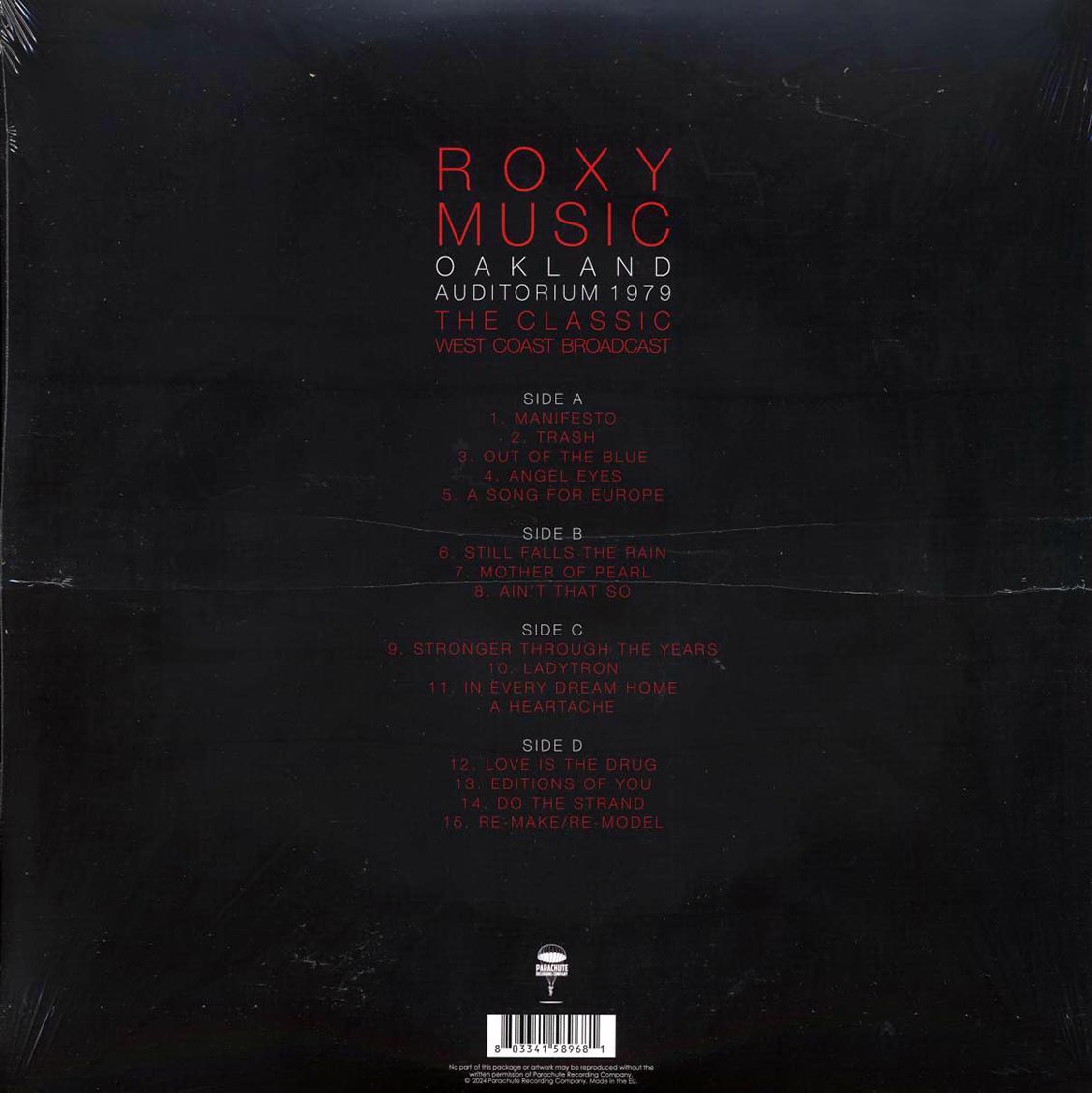 Roxy Music - Oakland Auditorium 1979: The Classic West Coast Broadcast