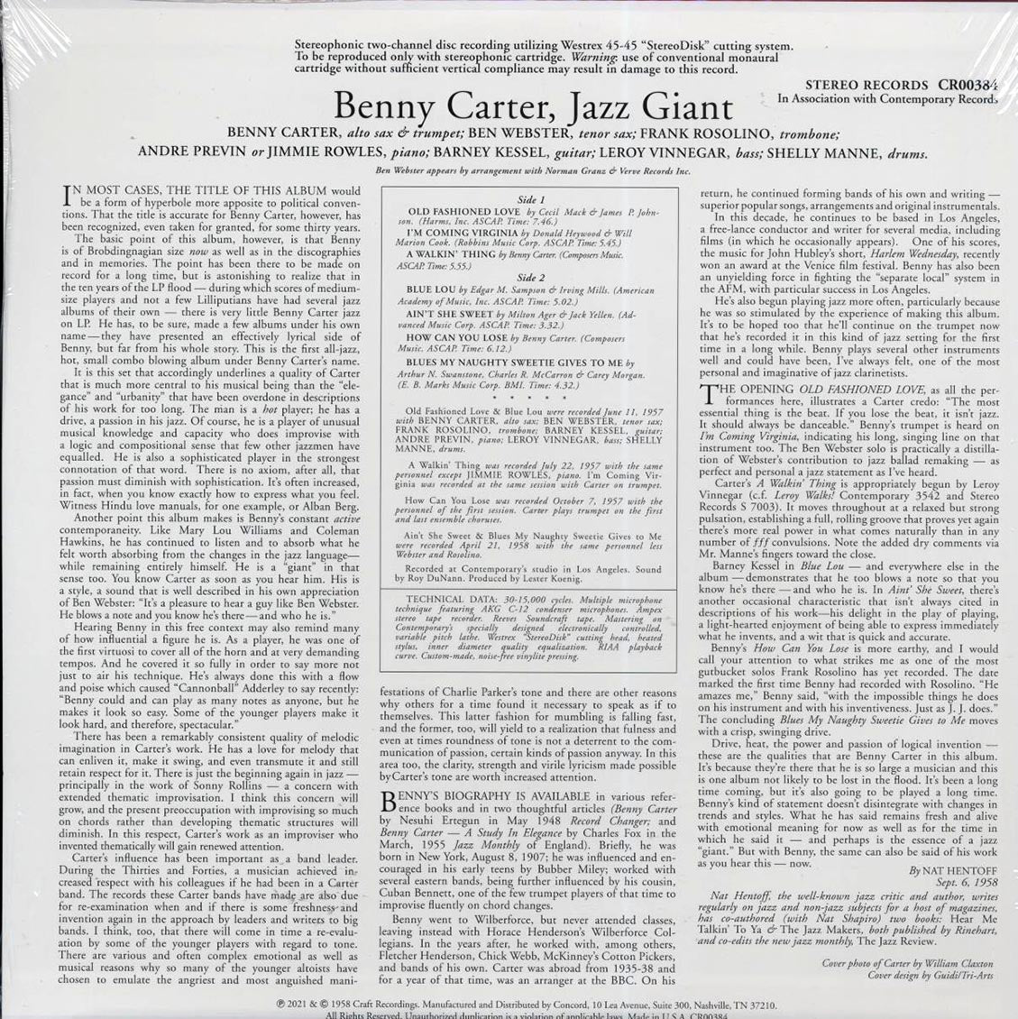 Benny Carter - Jazz Giant