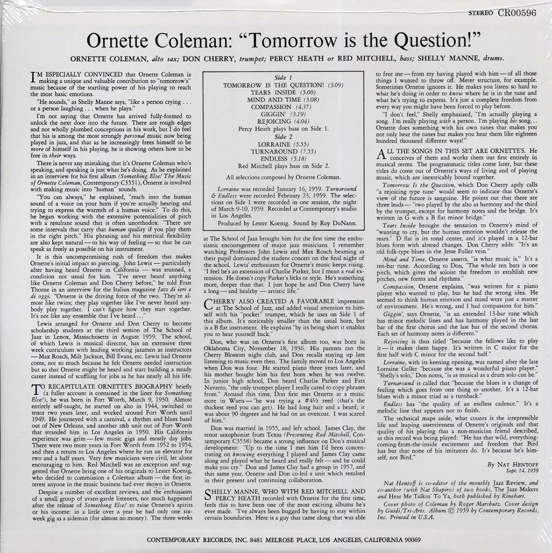 Ornette Coleman - Tomorrow Is The Question