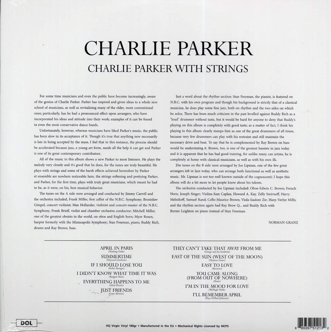 Charlie Parker - Charlie Parker With Strings