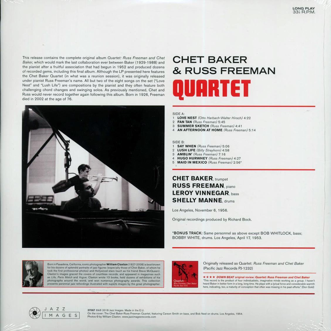 Chet Baker, Russ Freeman Quartet - Chet Baker & Russ Freeman Quartet