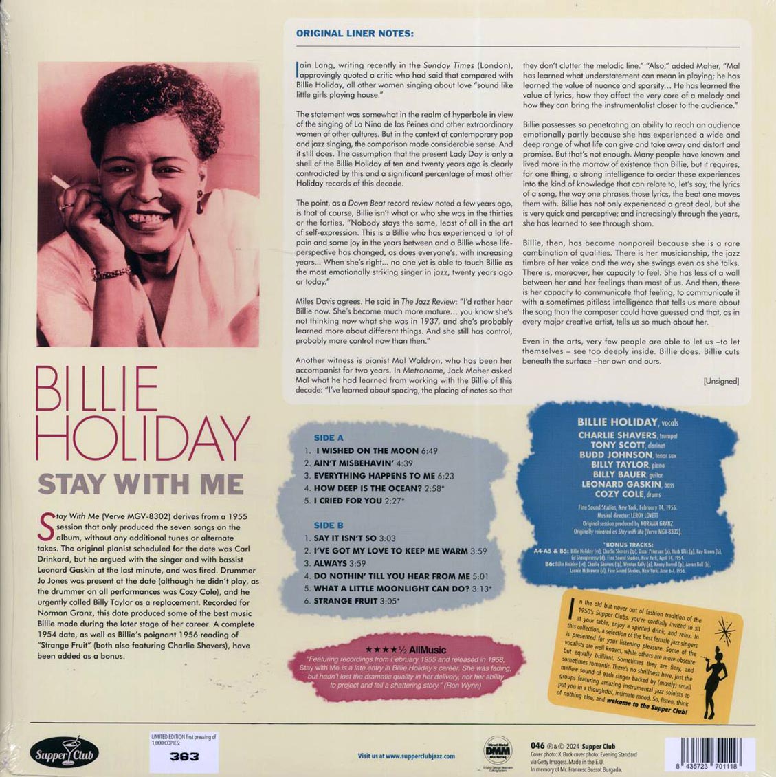 Billie Holiday - Stay With Me