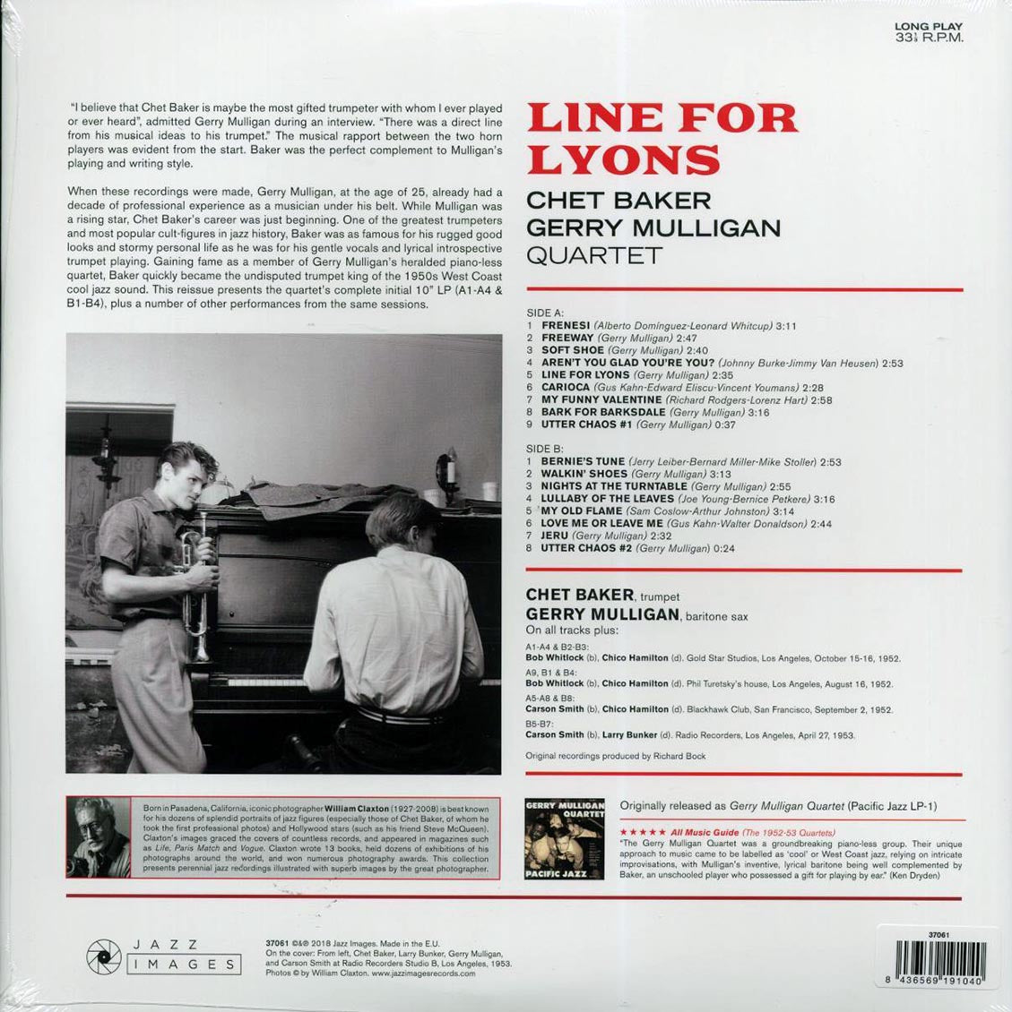 Chet Baker-Gerry Mulligan Quartet - Line For Lyons